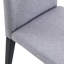 Chaises de salle à manger grises (paire). Moderne et confortable. Tissu respirant. Pieds en métal robustes. Dessous coulissant. Facile à nettoyer et à assembler. Hauteur de 18,5 po. Taille totale de deux chaises de 35,4 po. Minimaliste chic. Confortable-1759997159