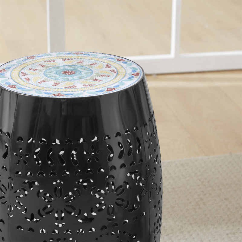 Table d'appoint Ruby de 12 po - Include Comprend seulement la table), Noir