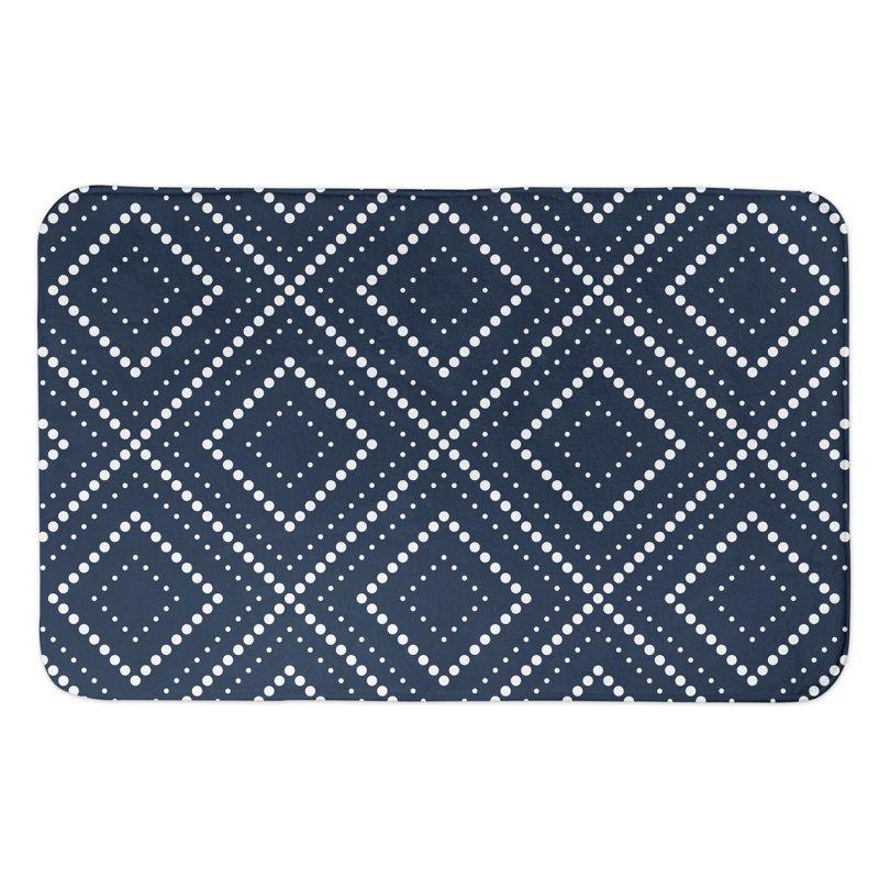 Tapis pour salle de bain Kinkade, Bleu marine