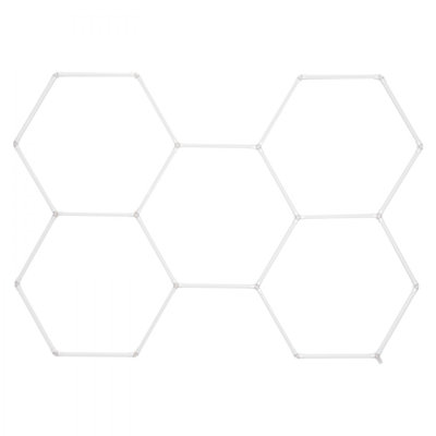 Hexagon Garage Lights 26400LM 5 Grid Honeycomb LED Shop Ceiling Light