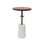 Table de bout VIENNA BLANC ET BRUN