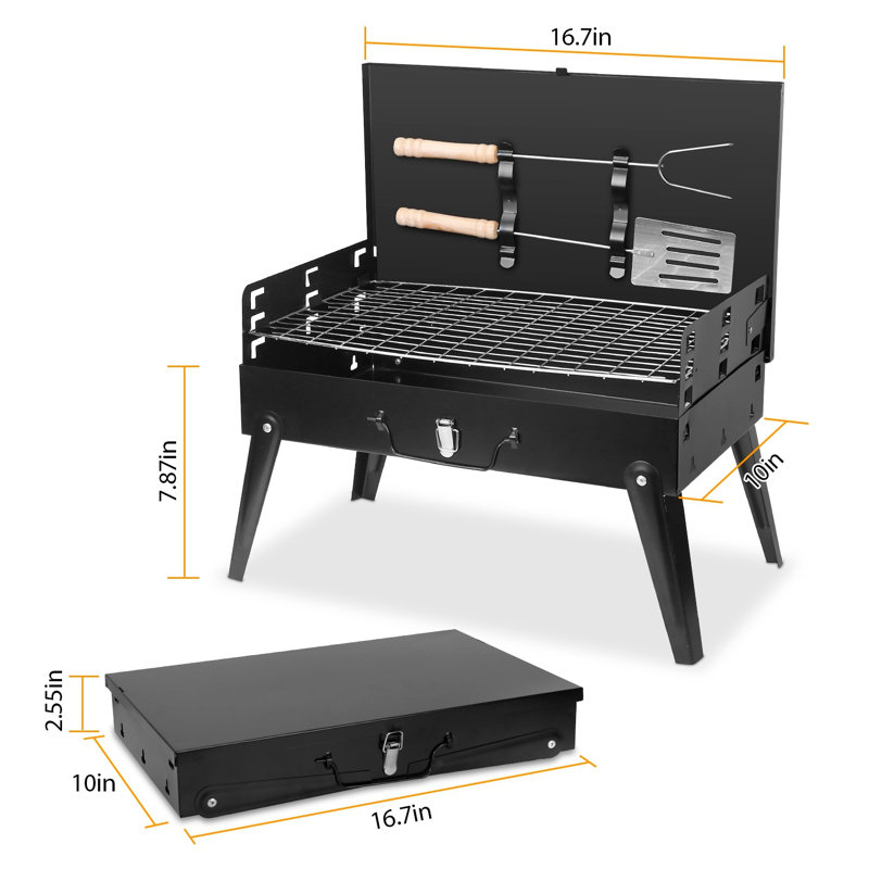 Edge Collections 10'' W Charcoal Grill