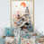 Toile naturelle avec cadre flottant