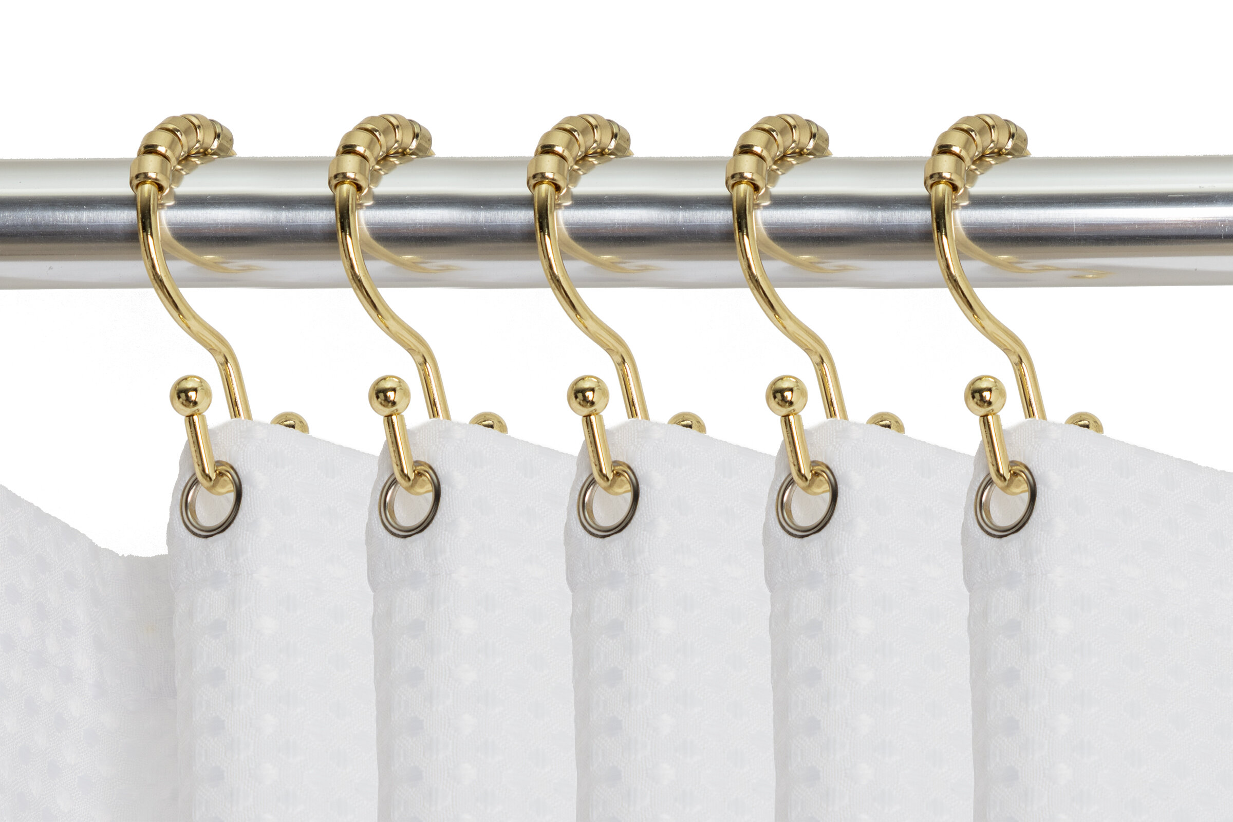 Utopia Alley Double Roller Shower Curtain Hooks & Reviews | Wayfair