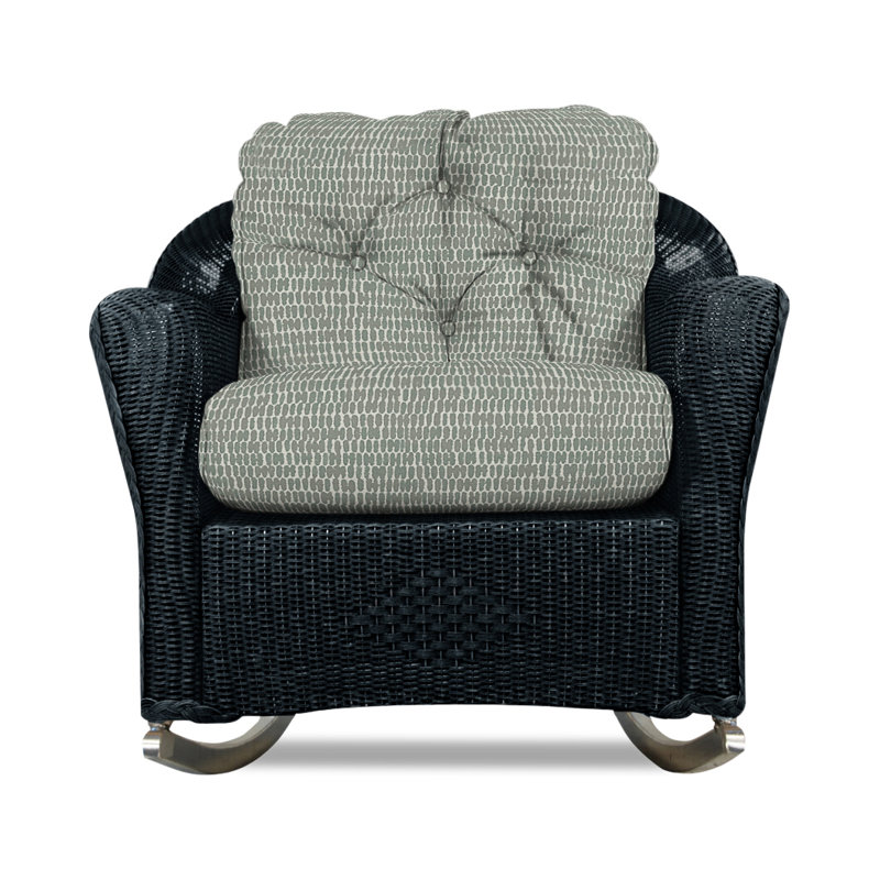 Reflections Outdoor Rocker Chair, Knix Granite, Ebony