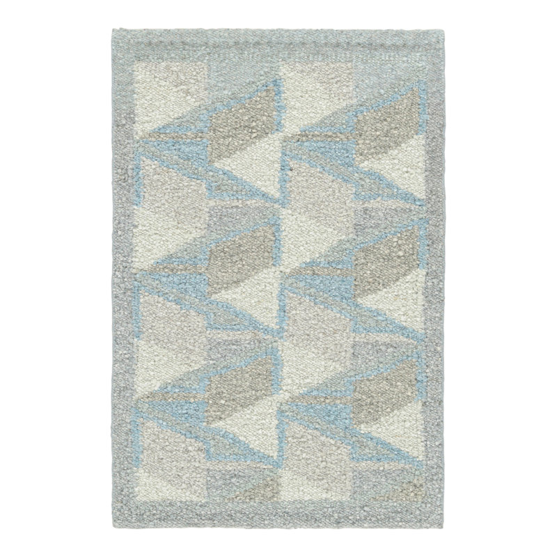 Scandinavian Wool Geometric Area Rug, Rectangle 10' x 14'