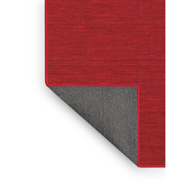 Tapis de zone rouge contemporaine, Rectangle 5 pi x 7 pi