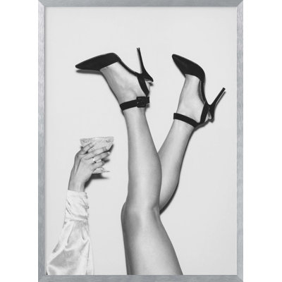 Pop Art And Retro " Feet And Cocktail Baw " by Pictufy Studio III