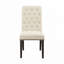 Chaises d'appoint rembourrées en tissu