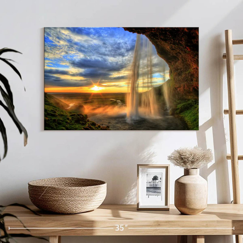 Alvord Mountain Waterfall, 16" H x 24" W