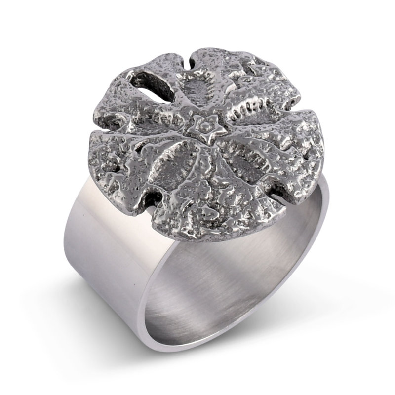 Sand Dollar Metal Napkin Ring