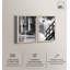 «Neutral Harmony Minimalist Abstract paire Shadowbox Print Glam» par Art Remedy, cadre blond, 20 x 30-998028232-998028211