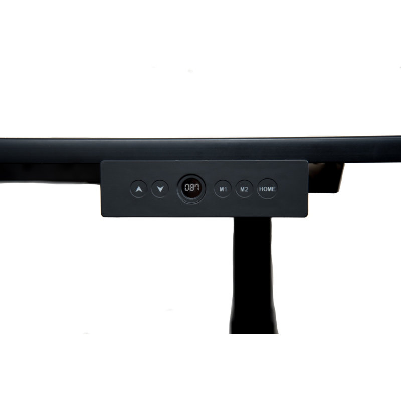 Maceyn Adjustable Metal Base Standing Desk, Black