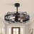 28" Caged Ceiling Fan with Light and Remote, DC Motor