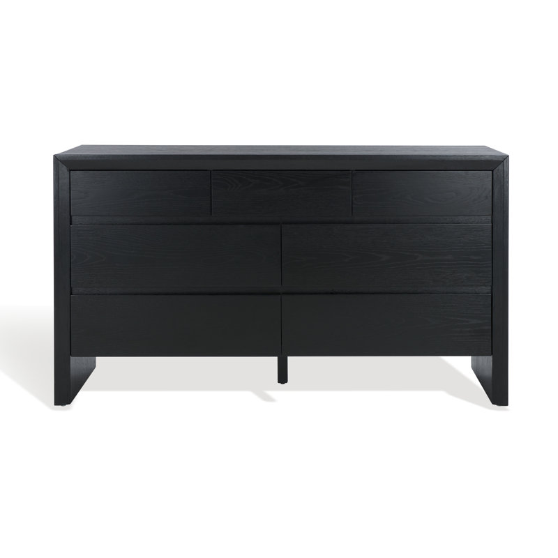Commode 7 tiroirs Wyat, Noir