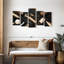 Ensemble 5 pièces d'outils de salon sur toile-356784462