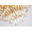 Lustre en acier inoxydable doré 15 lumières avec cristaux transparents-1573981798-1573981796