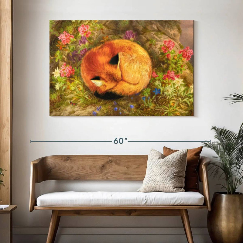 The Cozy Fox, 32" H x 48" W