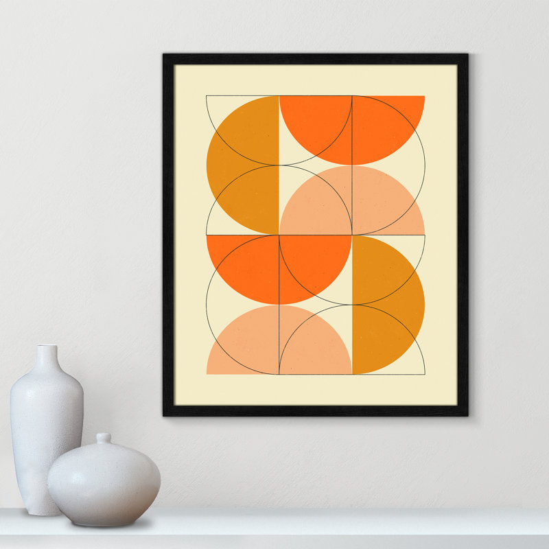 «Imaginaire 2» par Blue, L 21,5 po x H 25,5 po, Grain de bois noir, Framed Print