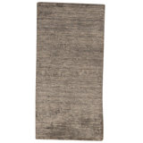 High-Quality Hand-Knotted Dark Grey Area Rug