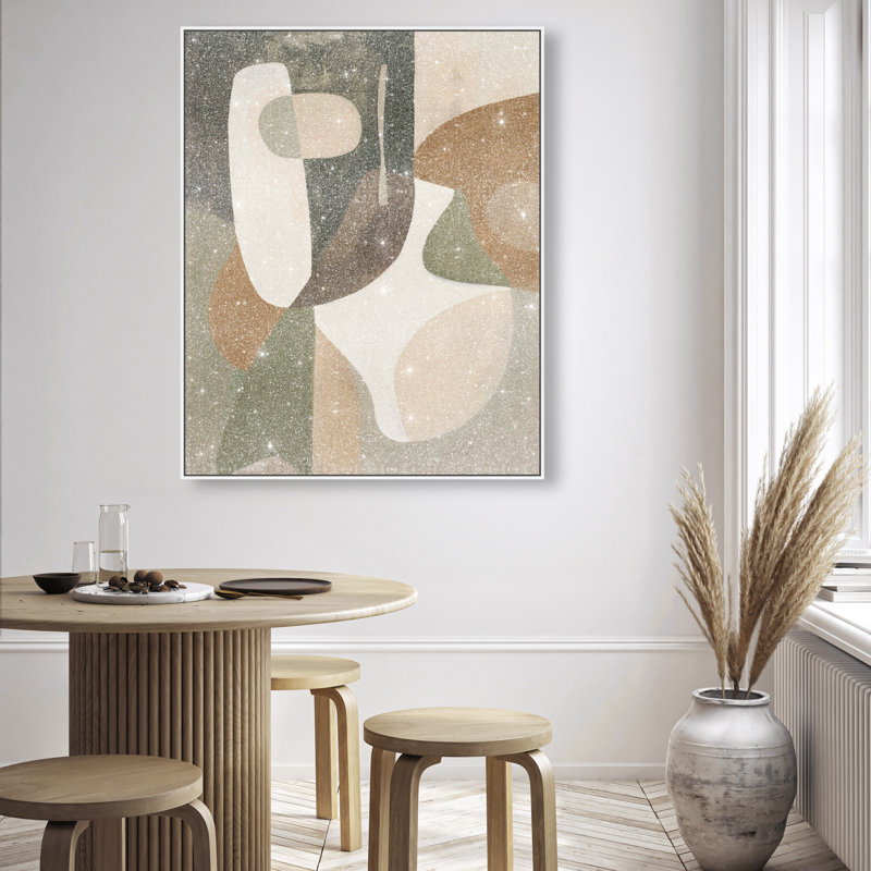 Dreamy Shape Pulse II Canvas Abstract Print by Oliver Gal, Black Frame, 16 x 20, 46"H x 37"W, White Frame