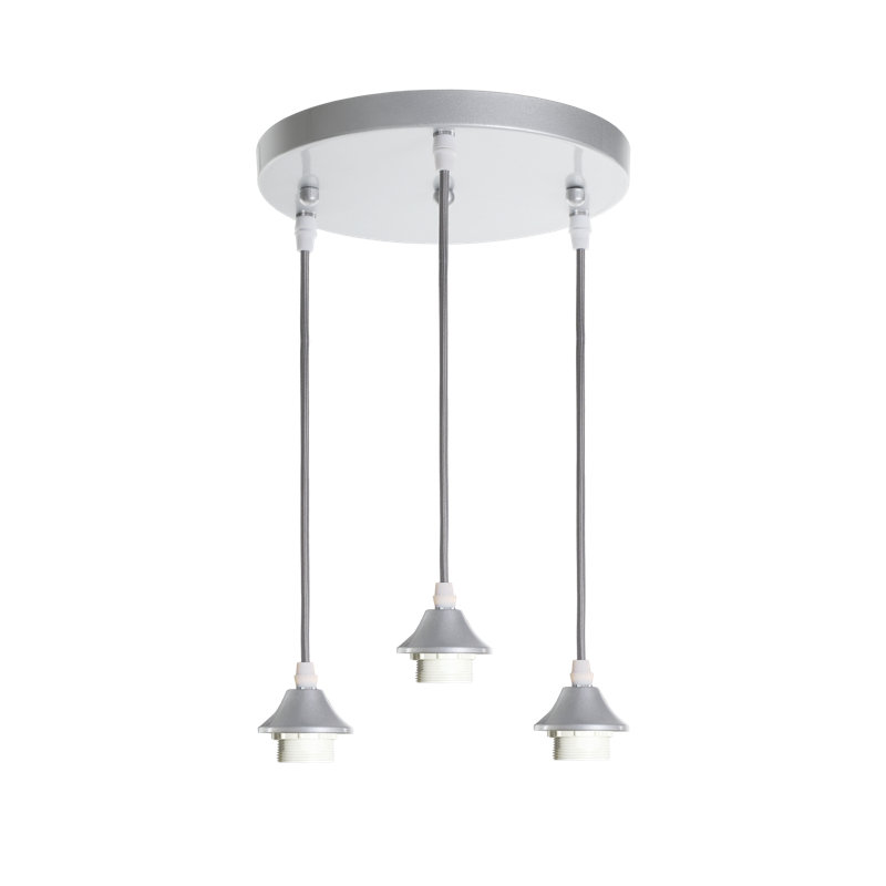 Ber 3 - Light Cluster Pendant, Silver, Silver