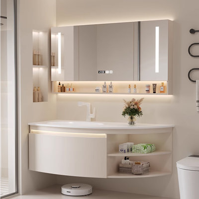 Nordic minimalist bathroom cabinet