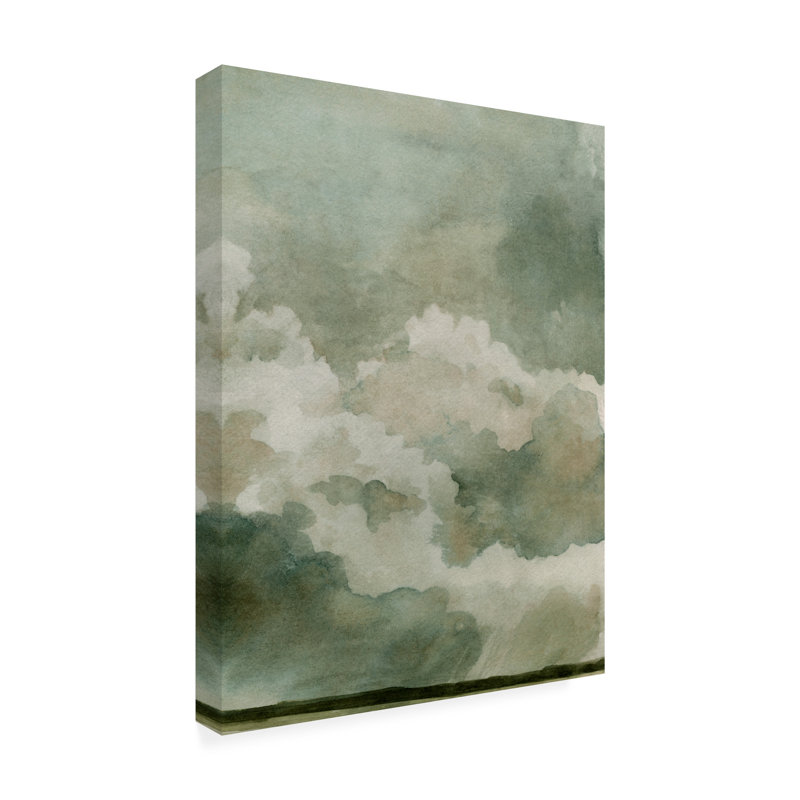 «Coming Rain II» par Emma Caroline - reproduction sur toile non encadrée, H 24 po x l 18 po x P 2 po