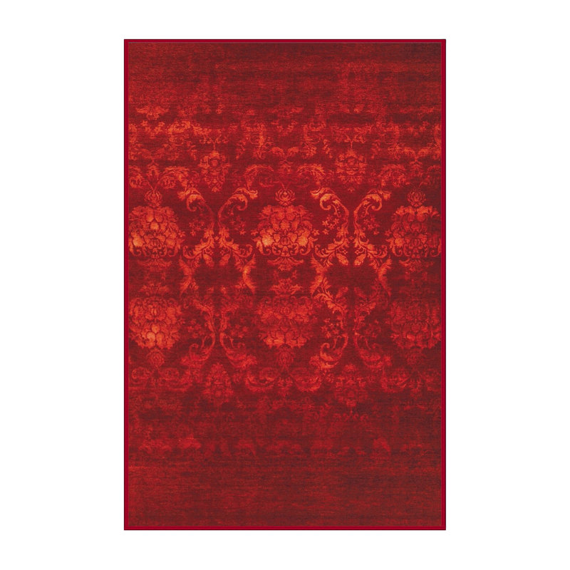Floral Indoor Rug, Rectangle 6' x 9'