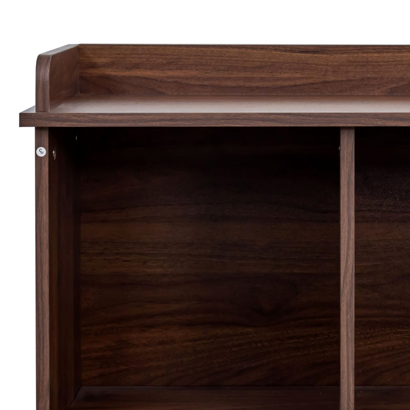 10-Shelf Bookcase, Brun