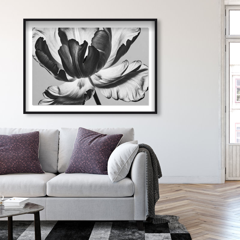 Full Bloom Shadowbox Floral & Botanical Print by Oliver Gal, Black Frame, 15 x 10, 37.5" H x 55.5" W, Black Shadowbox