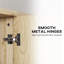 HOMCOM Bathroom Cabinet Wall Mounted Mirror Storage with Shelves Natural