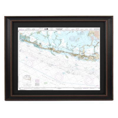 Intracoastal Waterway Blackwater Sound To Matecumbe | Nautical Chart | Framed Print