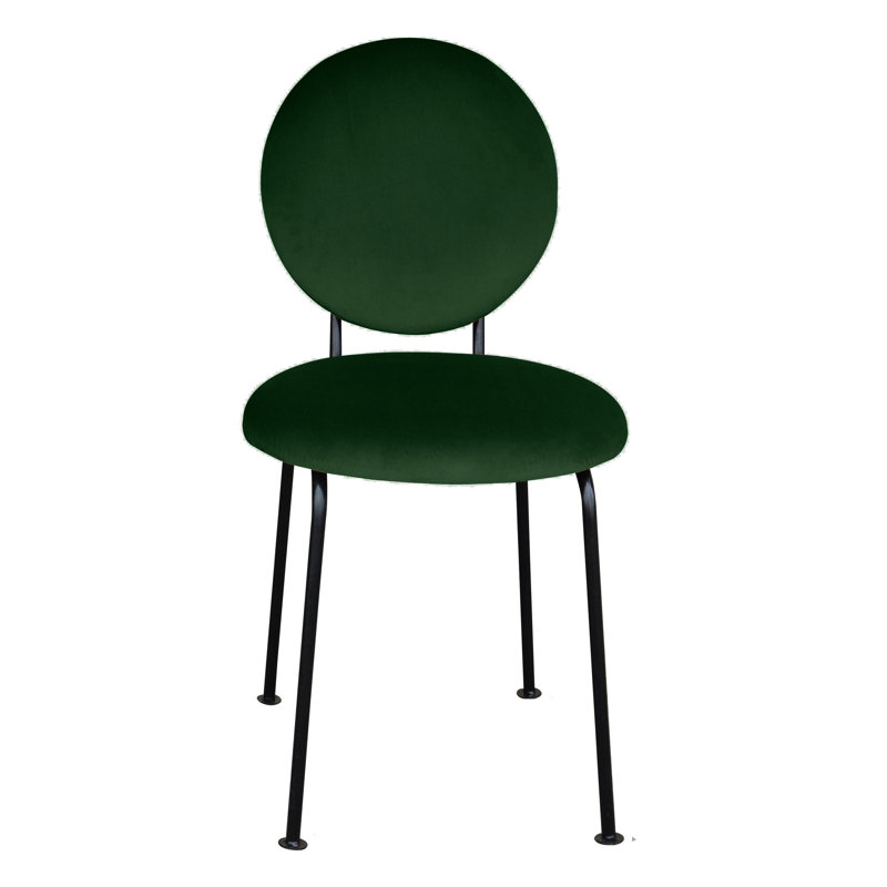 Medallion 52cm H Upholstered Side Chair, Bootle Green