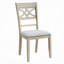 Ensemble de 2 chaises de salle à manger à finition gris antique