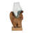 Handcrafted Glass Vase with Sculpted Wood Base and Organic Artistic Detailing for Modern Decorative Display-855112787