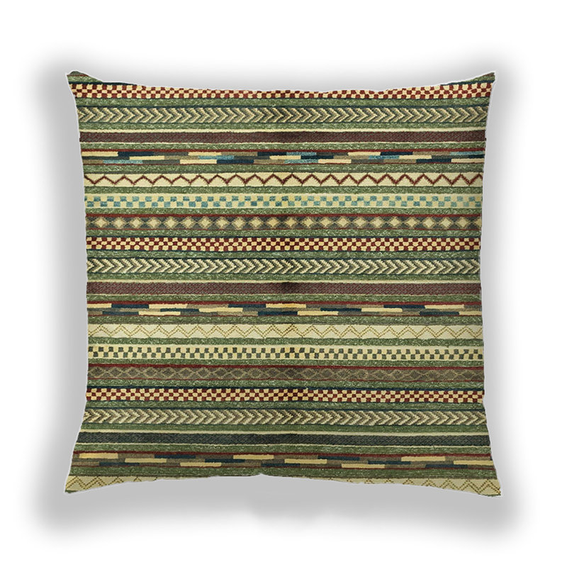 Abstract Reversible Throw Pillow, Microsuede