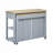 Extendable Kitchen Island with Dining Table, Storage, and Power Outlet for Modern Kitchens