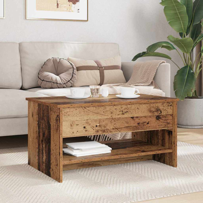 Coffee Table with Storage, Brown
