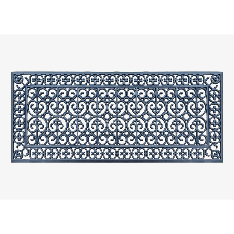 Paillasson en caoutchouc robuste de 19 lb - sans soufflage pour le patio