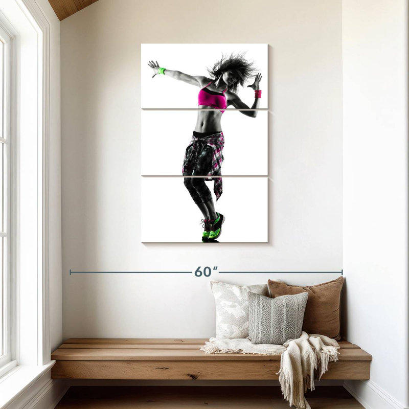 Zumba Dancer, 45" H x 28" W