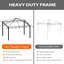 Pavillon de jardin en acier 10 pi x l 12 pi avec filet-58241732