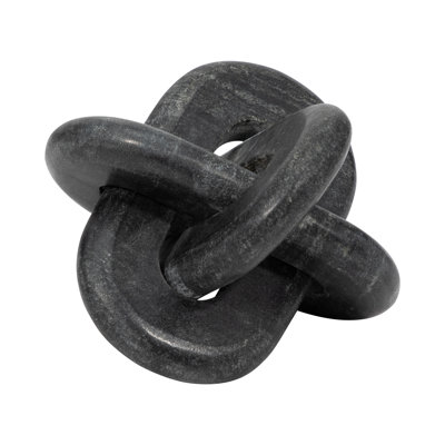 Emilien 6" W Modern Marble Knot Sculpture