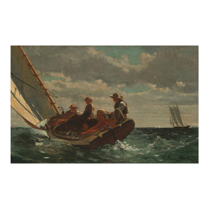 «Breezing Up (A Fair Wind)» par Winslow Homer - Estampe numérique, H 16 po x l 20 po