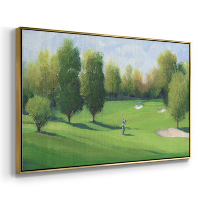 Toile tendue encadrée de qualité supérieure Fairway Shot I - prête à être accrochée