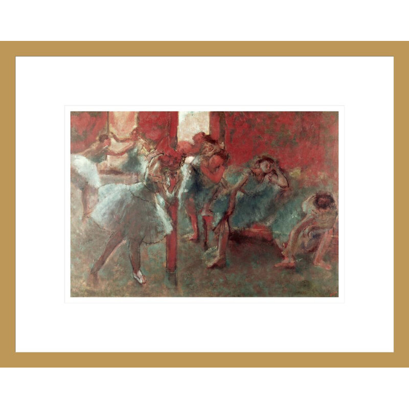 «Dancers at Rehearsal» par Edgar Degas, impression giclée encadrée, H 13,37 po x l 16,75 po