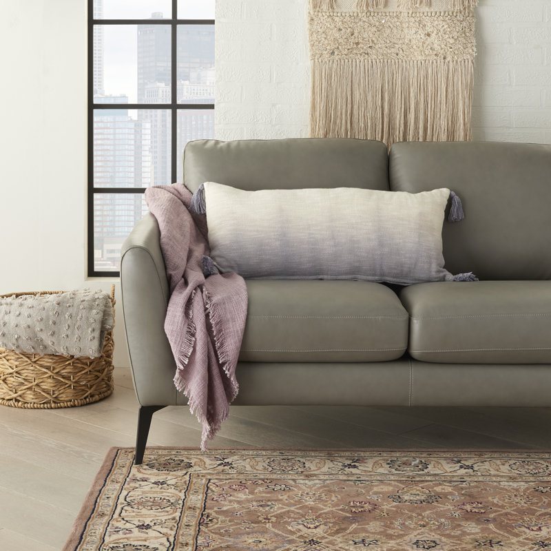  Housse de coussin rectangulaire et insert, Gris