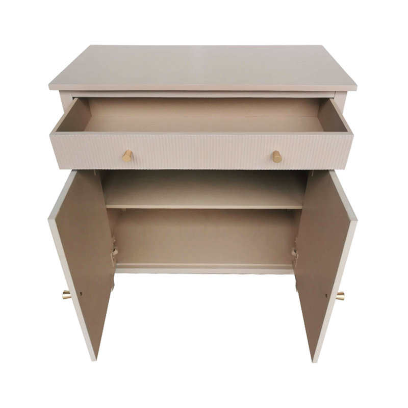 75cm Wide 2 Doors 1 Drawer Wooden Sideboard for Living Room Furniture, Storage Side Buffet Cabinet
