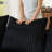 Compression Sofas, 72 Inch Black Corduroy Modern Couch for Home