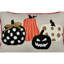 Coussin d'Halloween brodé citrouille d'Halloween
